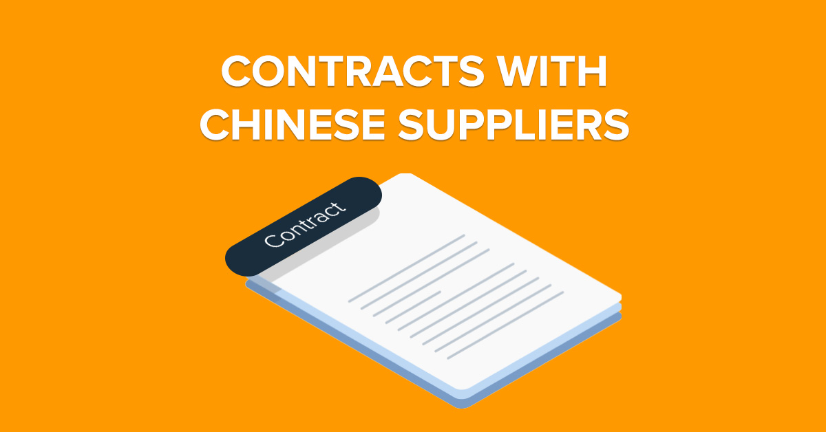 Signing a contract with Chinese suppliers