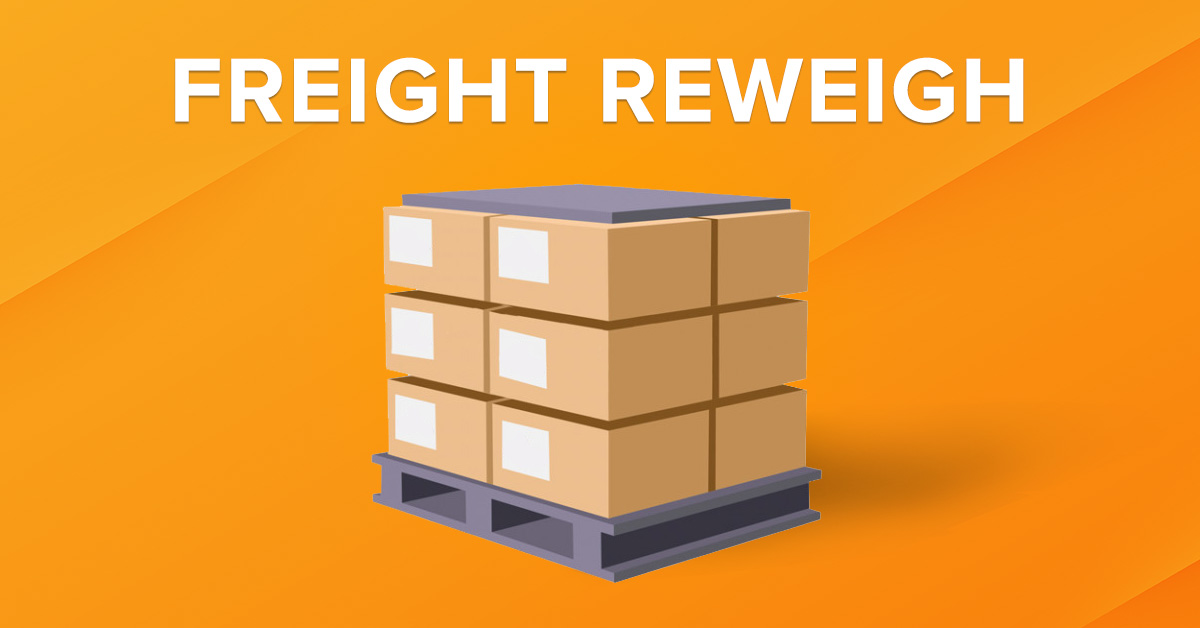 Freight reweigh for shipments from China